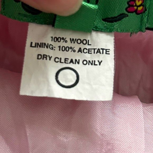 Tibi vintage wool pink checkered mini skirt - Picture 6 of 6